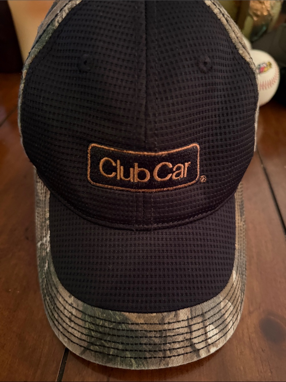 Men's Black and Camouflage Baseball Cap